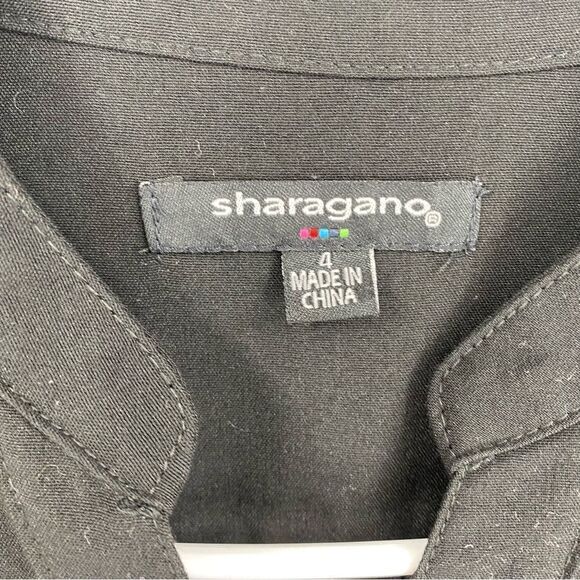 Sharagano Women’s Elbow Sleeve Snap On Front B Neck Button Front Dress 4 - Picture 2 of 3